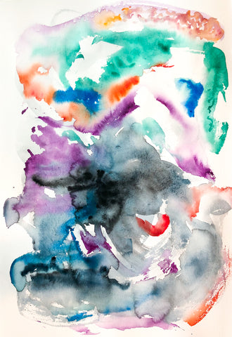 Upside Down and Inside Out Painting, Seascape Art, Deal, Kent by Stephanie Fuller Artist