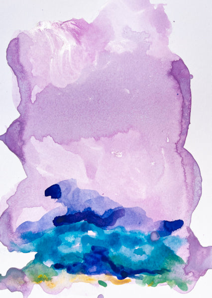 Violet Clouds Over The Sea