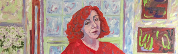 Artist in a Red Dress